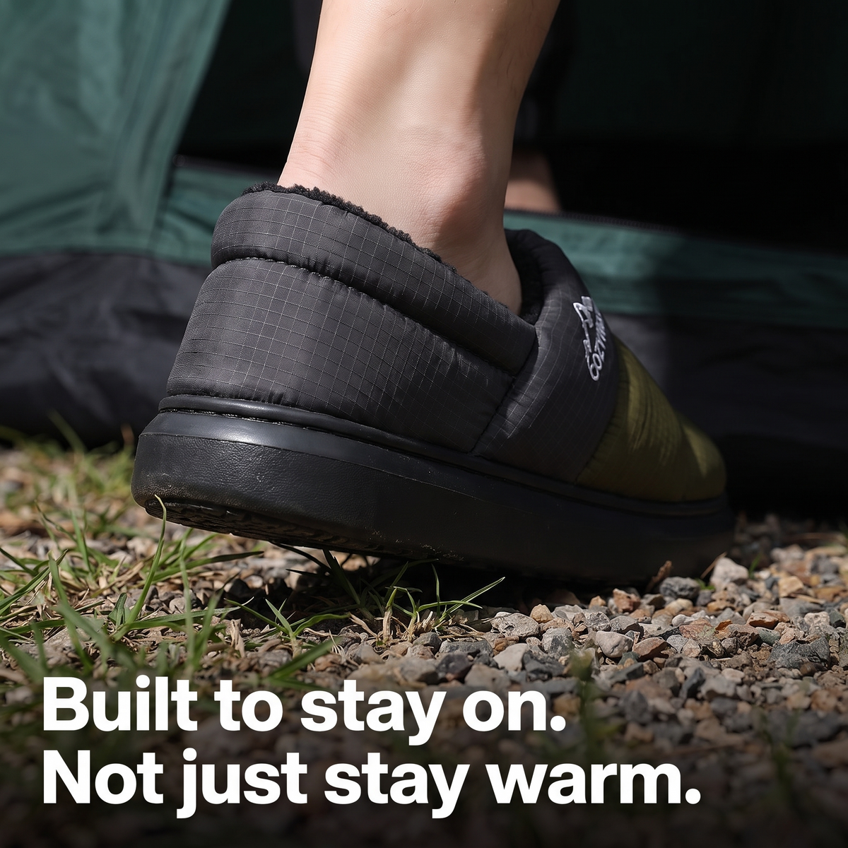 Camp Slippers - Closed-Back - Warm Fleece-Lined Outdoor House Shoes