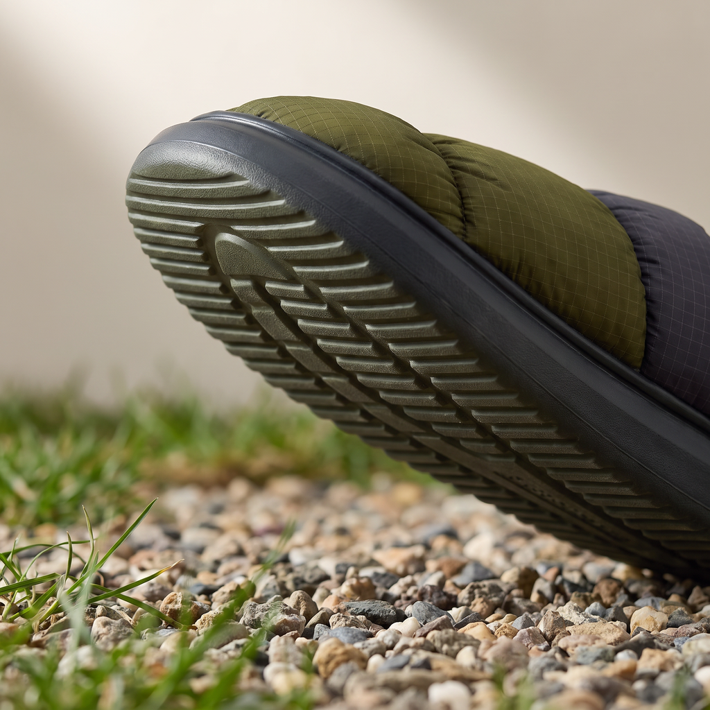 Camp Slippers - Closed-Back - Warm Fleece-Lined Outdoor House Shoes