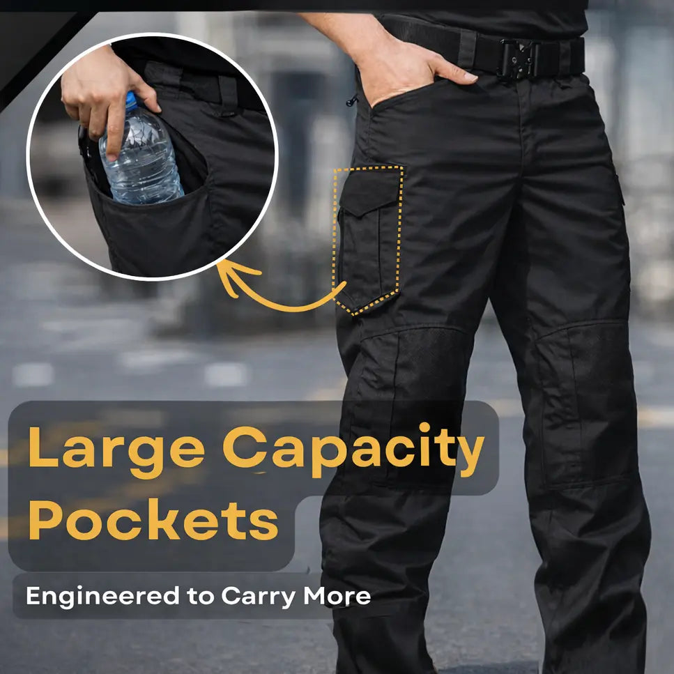 Men's Urban Cargo Hunting Trousers Waterproof Ripstop Outdoor Trousers