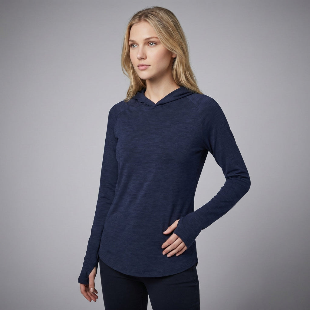 Women's Sun Hoodie - UPF 50+ Midweight Hooded UV Protection Top