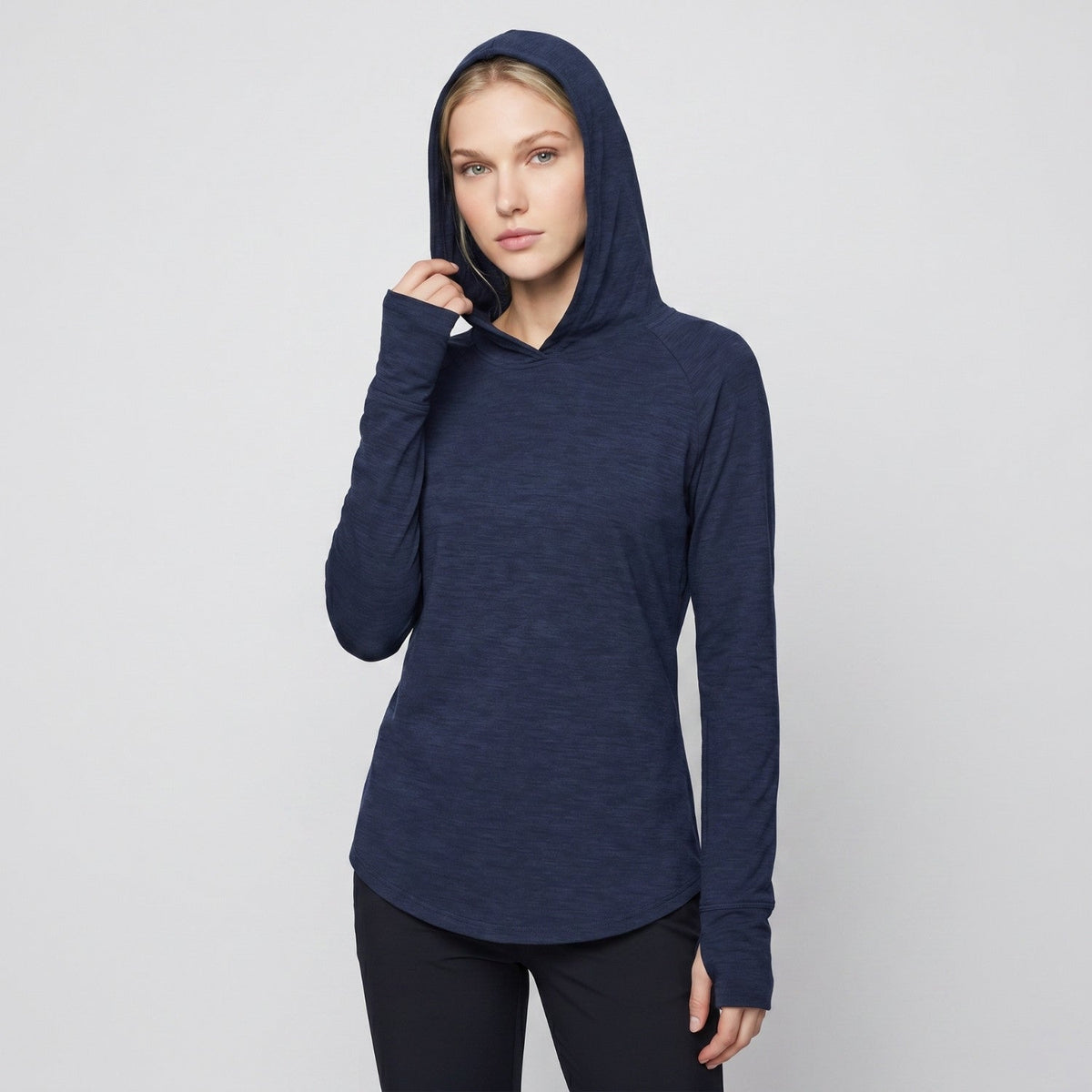 Women's Sun Hoodie - UPF 50+ Midweight Hooded UV Protection Top