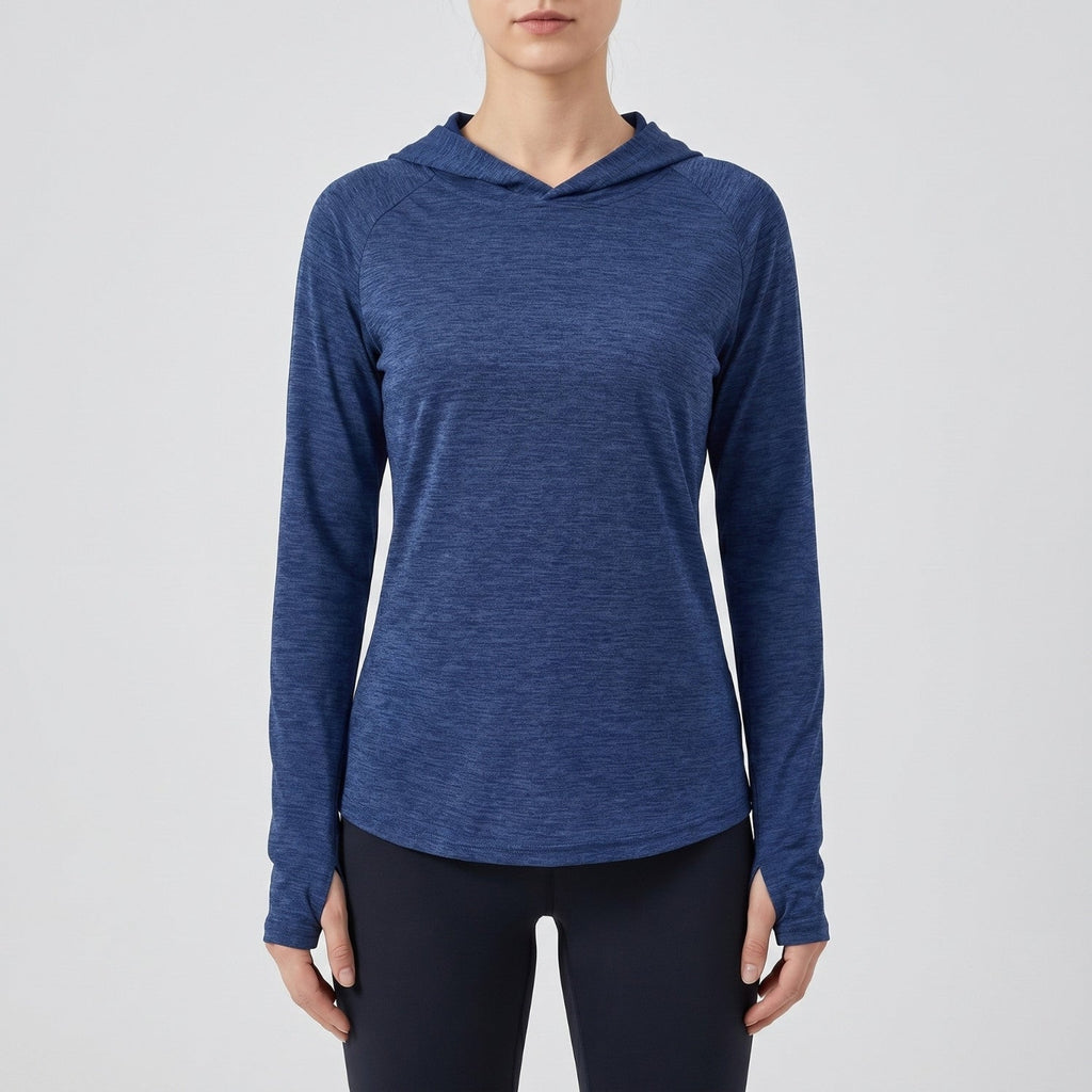 Women's Sun Hoodie - UPF 50+ Midweight Hooded UV Protection Top
