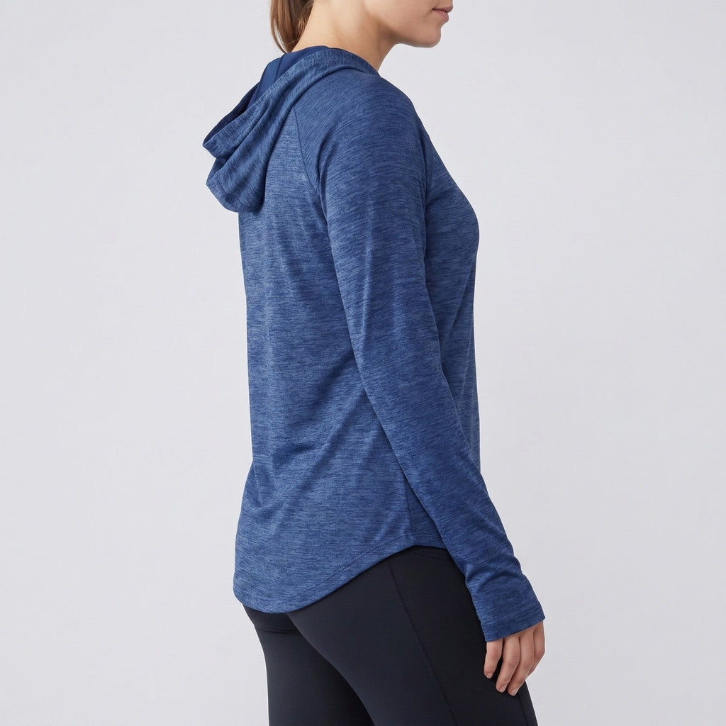 Women's Sun Hoodie - UPF 50+ Midweight Hooded UV Protection Top
