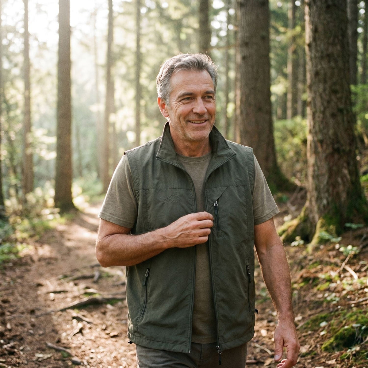 Lightweight Breathable Hiking Gilet – Multi-Pocket Outdoor Layer