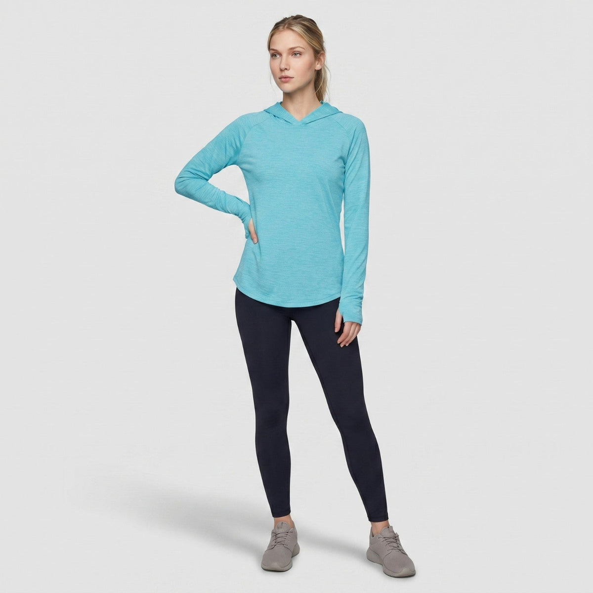 Women's Sun Hoodie - UPF 50+ Midweight Hooded UV Protection Top
