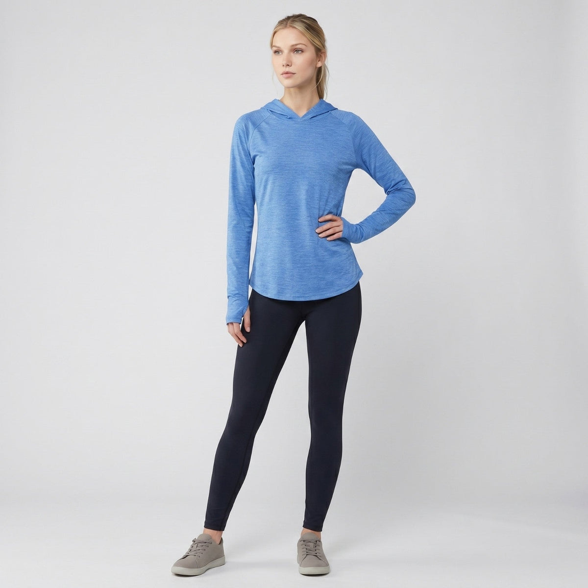 Women's Sun Hoodie - UPF 50+ Midweight Hooded UV Protection Top