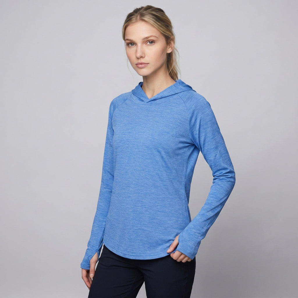 Women's Sun Hoodie - UPF 50+ Midweight Hooded UV Protection Top