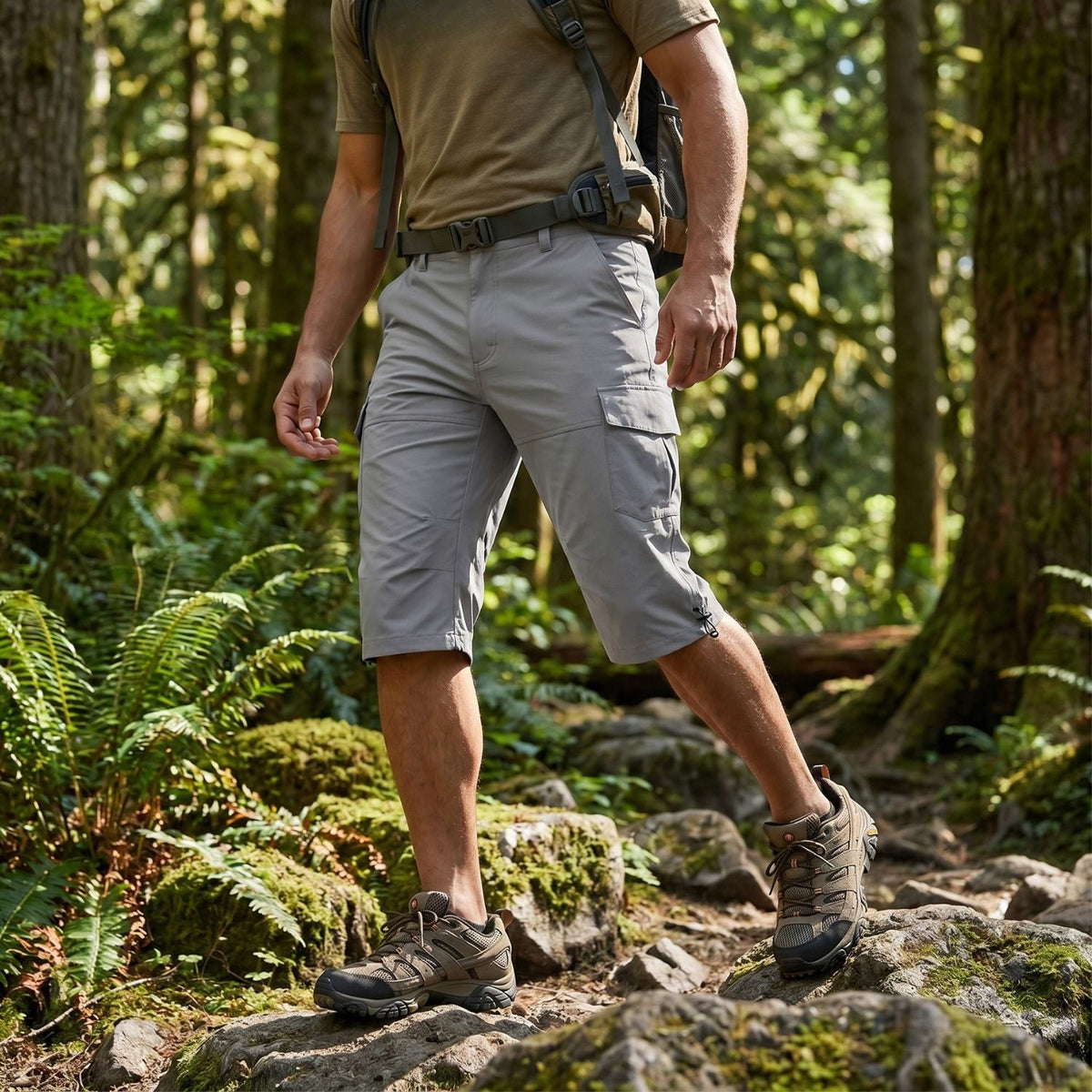 Outdoor Cargo Shorts with Utility Pockets – Lightweight Design