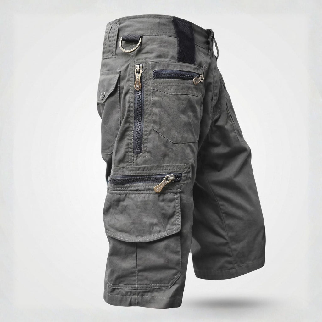 Men's Outdoor Cargo Shorts - 10 Pocket Cotton - Hiking & Fishing Shorts
