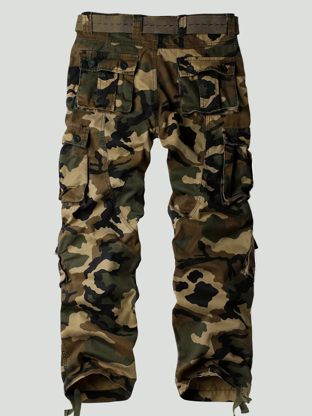Men’s Camouflage Cargo Trousers – Multi-Pocket Outdoor Utility Design