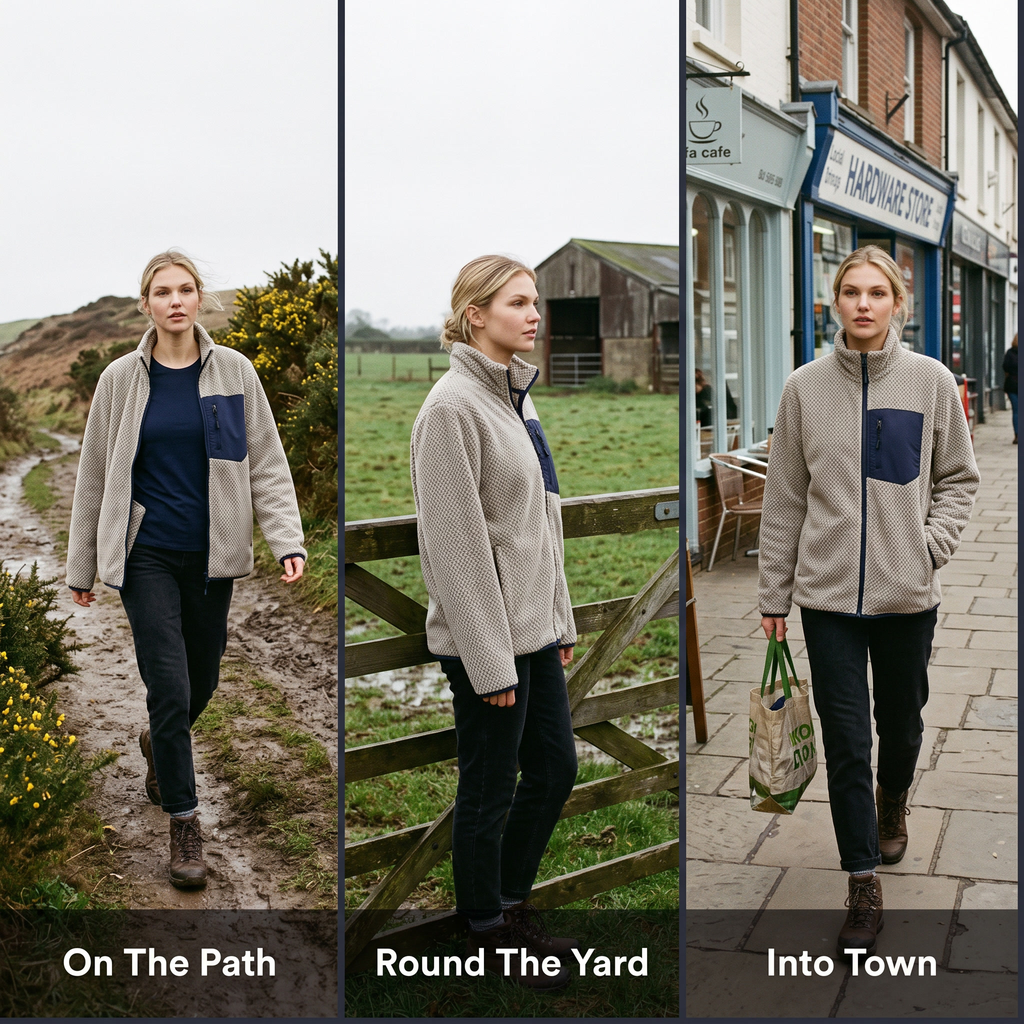 Women's Fleece Jacket - Full Zip Up Fleece - Walking & Hiking