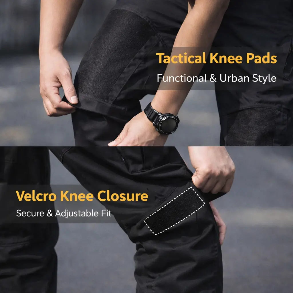Men's Urban Cargo Hunting Trousers Waterproof Ripstop Outdoor Trousers