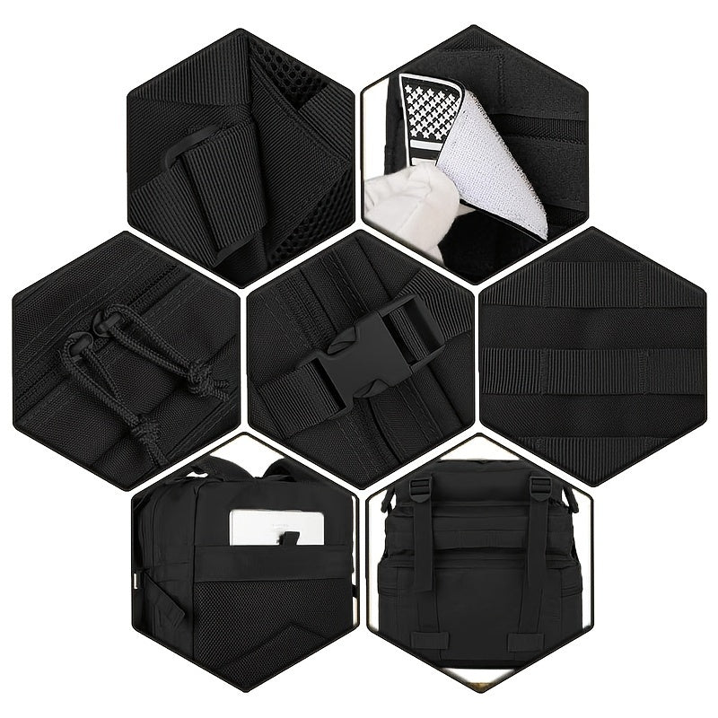 45L Hiking Backpack - Spacious MOLLE Rucksack for Camping, Trekking and Multi-Day Outdoor Use