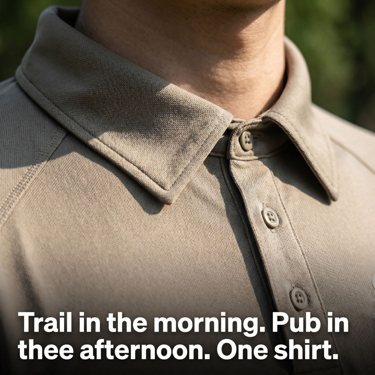 Men’s Quick-Dry Polo Shirt – Zip Pocket - Hiking & Outdoor Top