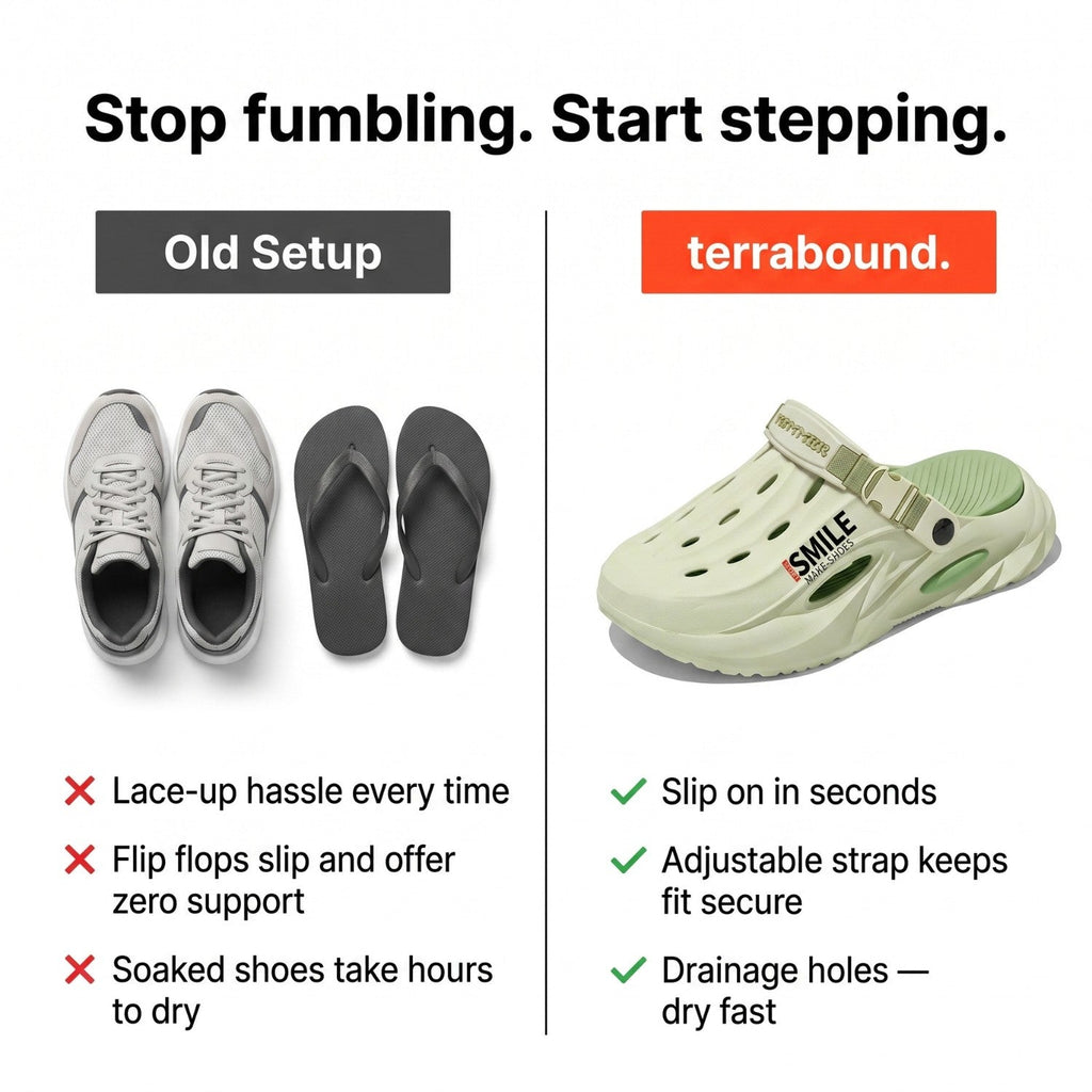 Men's Slip-On Clogs - Lightweight EVA Foam - Garden & Outdoor Shoes