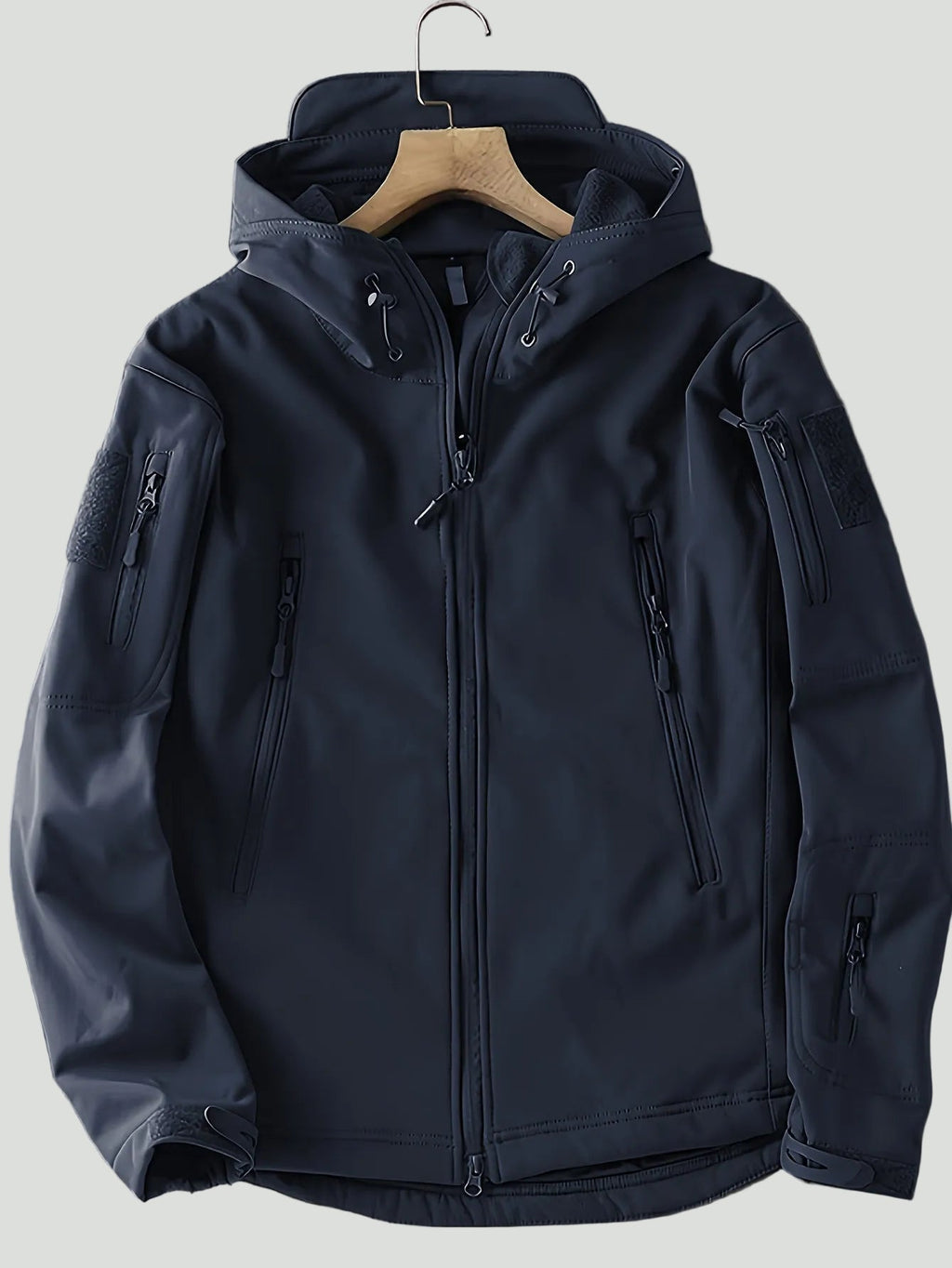 Men’s Hooded Outdoor Jacket – Lightweight Zip-Up Layer for Active Use