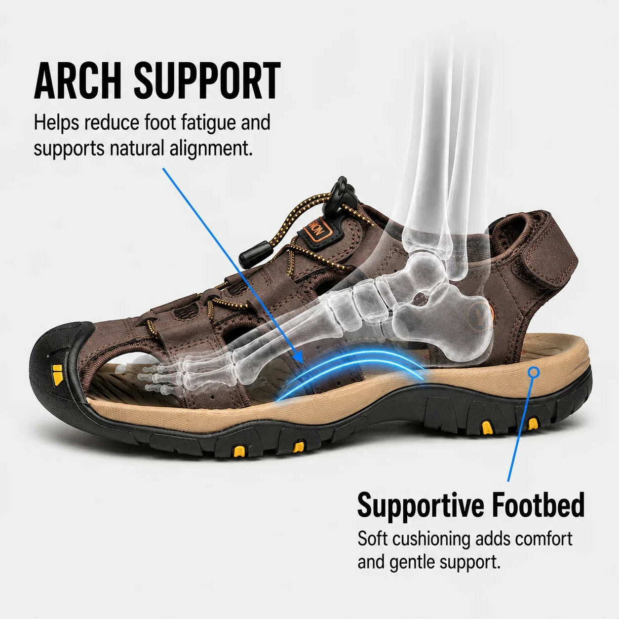 Men’s Hiking Sandals Comfort Sandals with Adjustable Straps