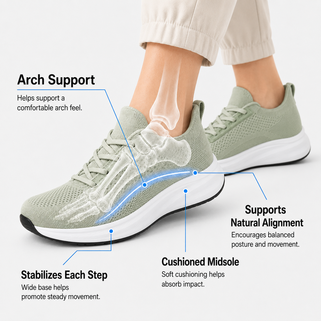 Comfort Wide Toe Box Comfort Walking Shoes – Unisex