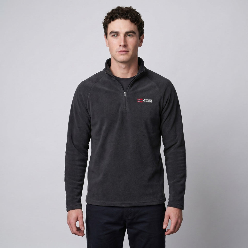 Men’s Quarter-Zip Fleece Pullover – Lightweight Outdoor Fleece Jumper for Hiking & Camping