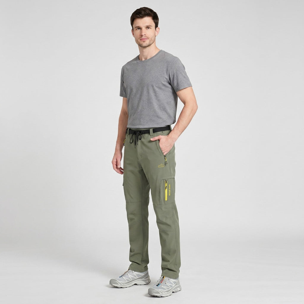 Men's Hiking Trousers - Lightweight Quick-Dry Stretch Walking Trousers
