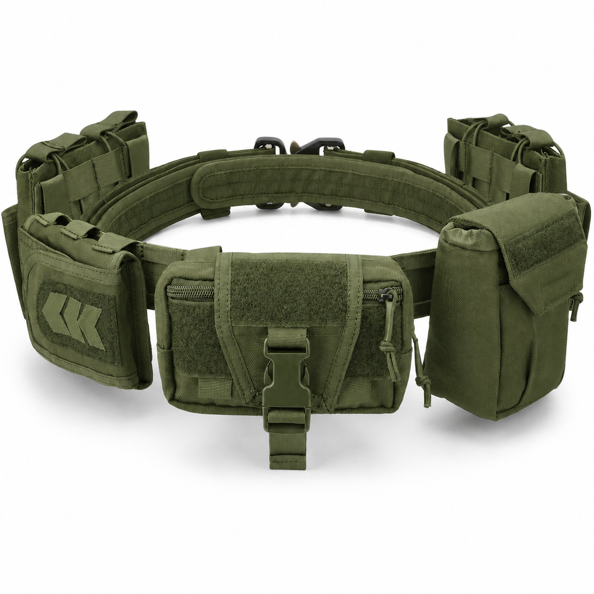8-in-1 Quick Release Tactical Utility Belt with MOLLE Pouches – Modular Waist Gear System