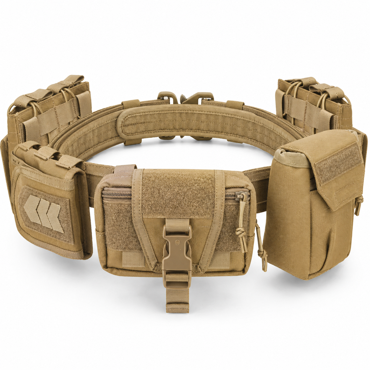 8-in-1 Quick Release Tactical Utility Belt with MOLLE Pouches – Modular Waist Gear System