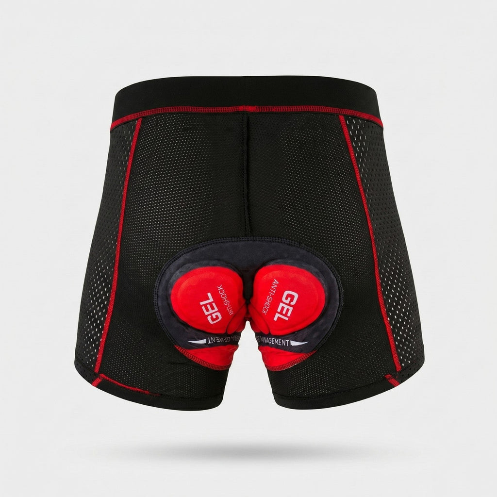 Men's Padded Cycling Undershorts - 5D Gel Pad Support - Breathable Cycling Underwear
