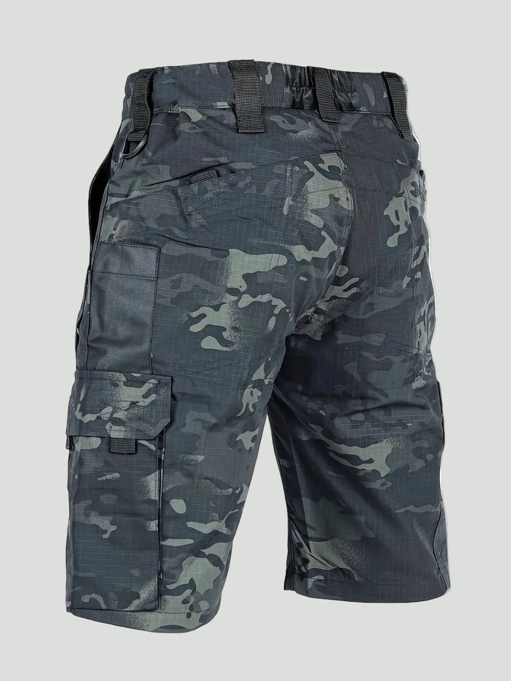 Men's Cargo Shorts - Ripstop Zip Pocket - Long Shorts, Hiking Shorts