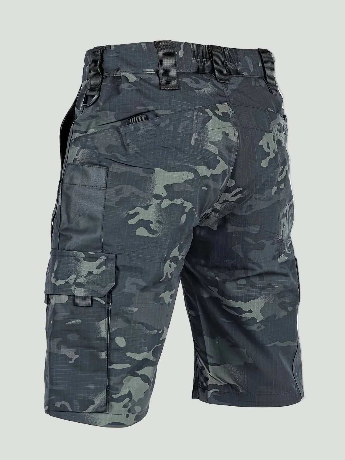 Men's Cargo Shorts - Ripstop Zip Pocket - Long Shorts, Hiking Shorts