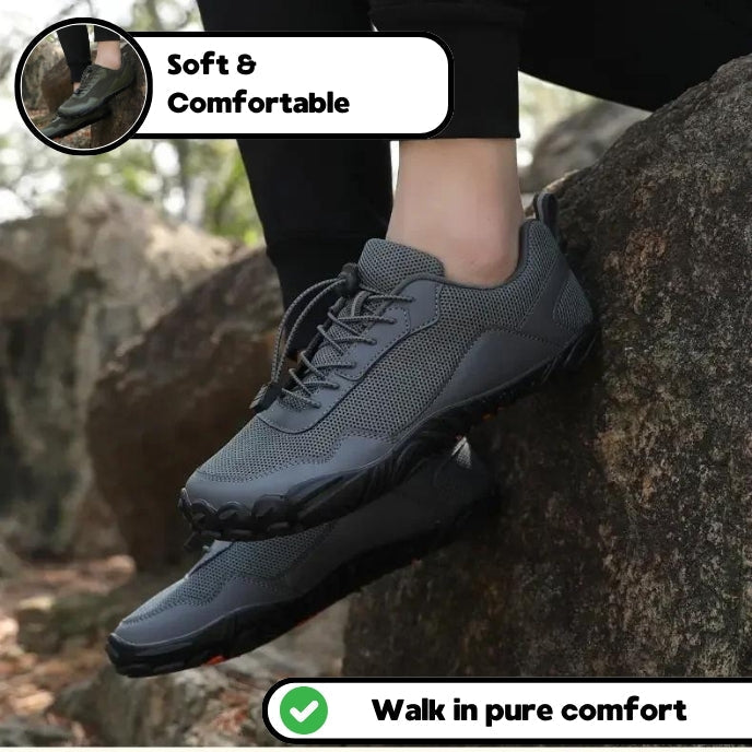 Comfort Barefoot Wide Toe Box Hiking Shoes | Non-Slip Outdoor Walking Trainers - Unisex