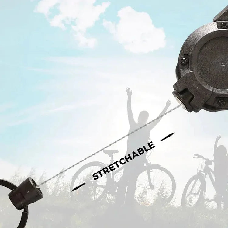 Heavy Duty Retractable Keychain - Key Holder with a Retractable Kevlar Cord