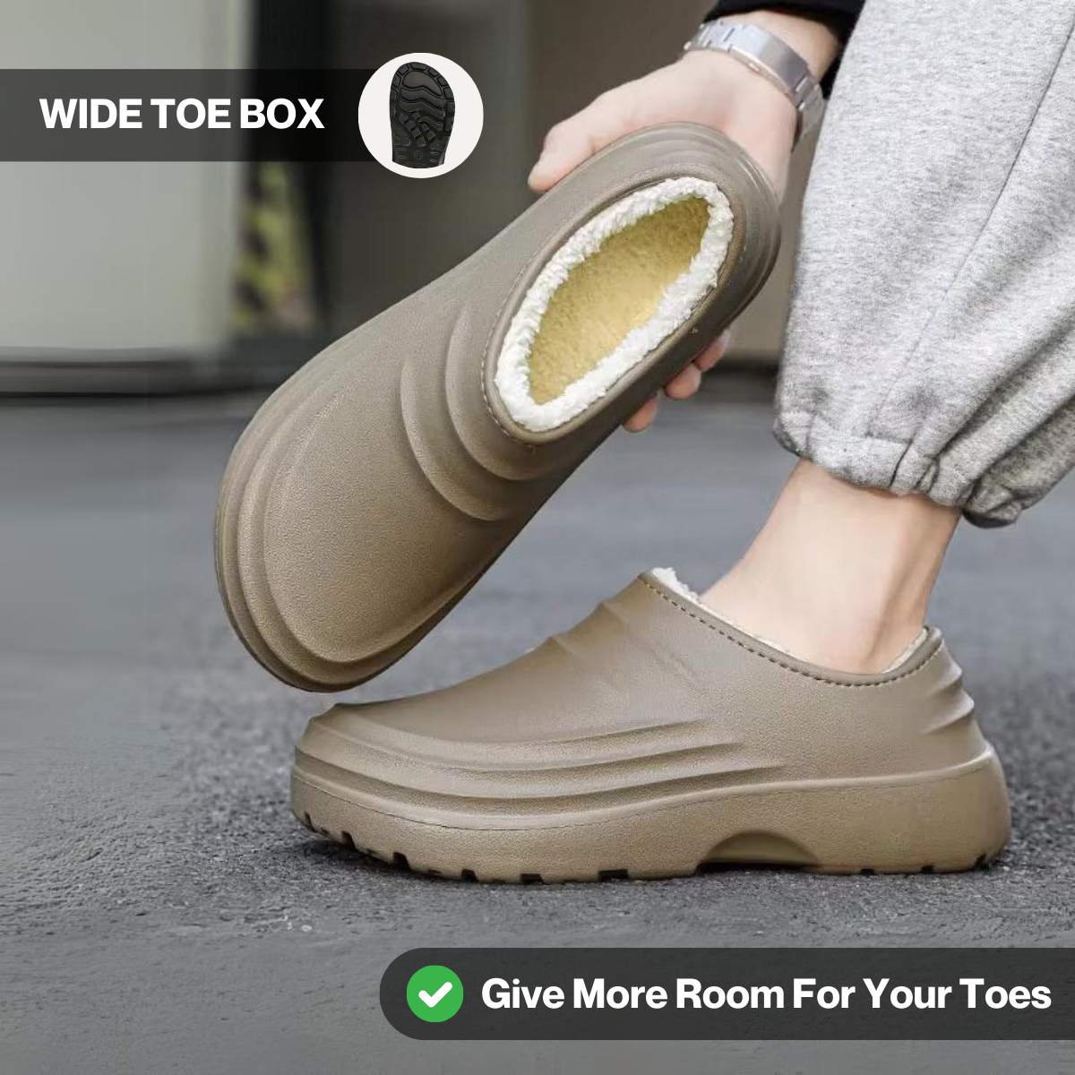 Torrey Fuzzy - Healthy & Non-Slip Comfort Clogs