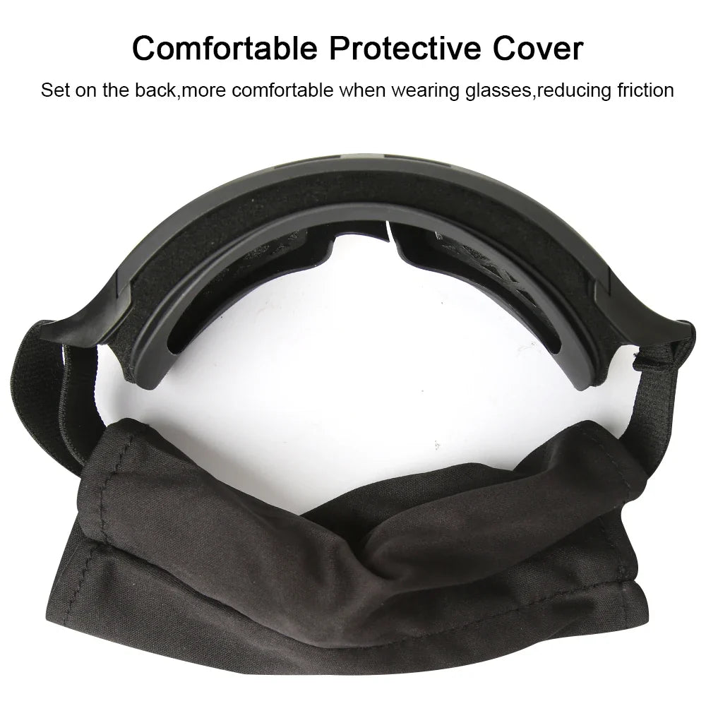 Tactical Airsoft Goggles - Anti-Fog, 3 Lens Protection for Hunting, Cycling, Shooting, and More