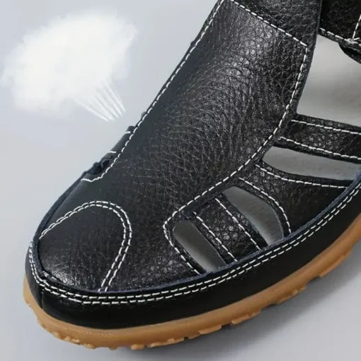 Comfort Wide Toe Box Leather Comfort Shoes