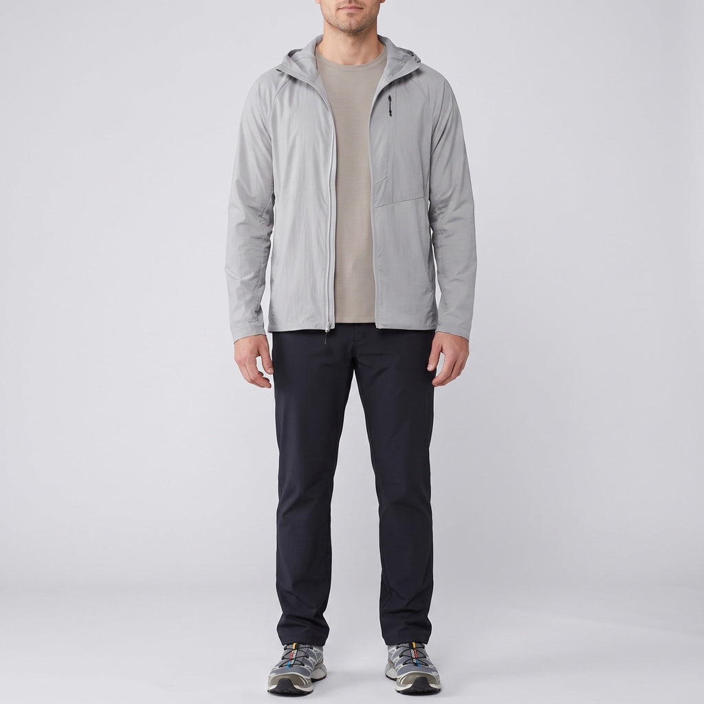 Men's Windbreaker - Lightweight Packable Hooded Jacket, UPF 50+