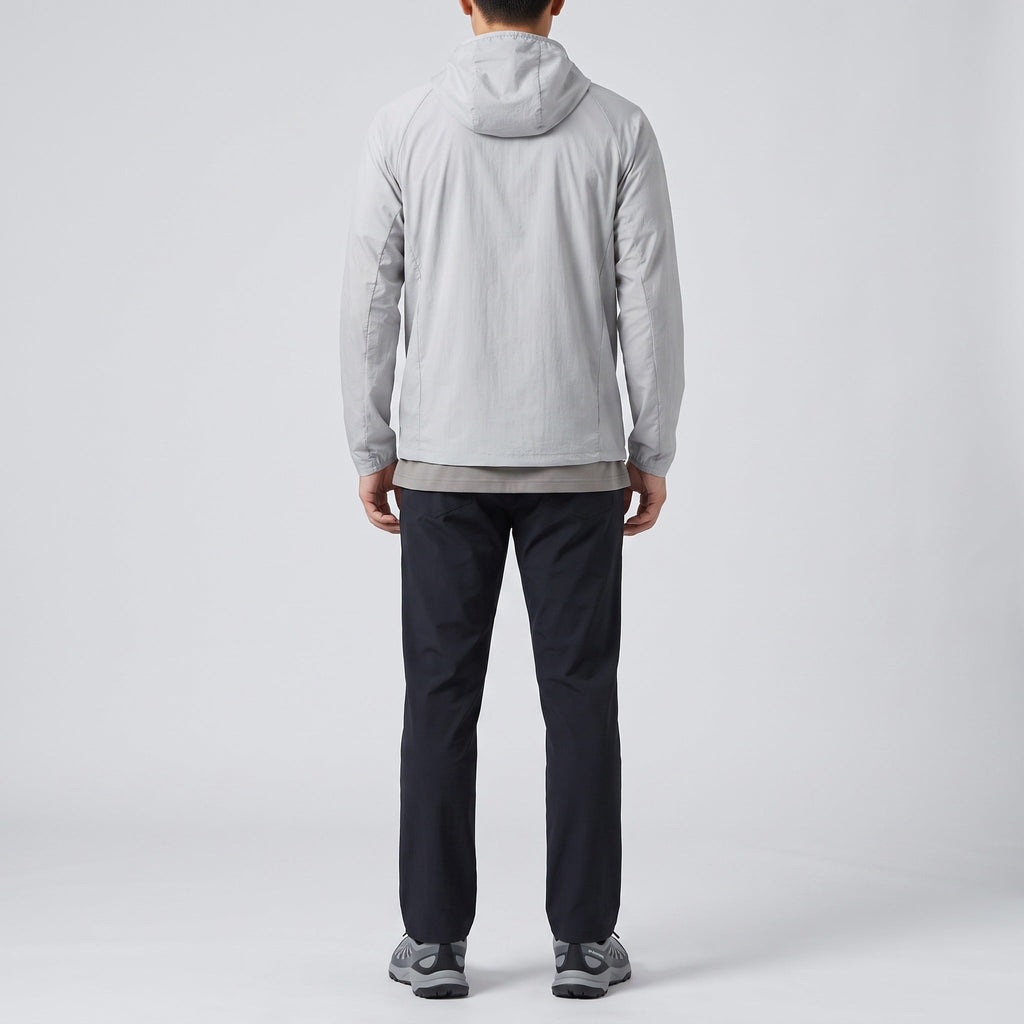 Men's Windbreaker - Lightweight Packable Hooded Jacket, UPF 50+