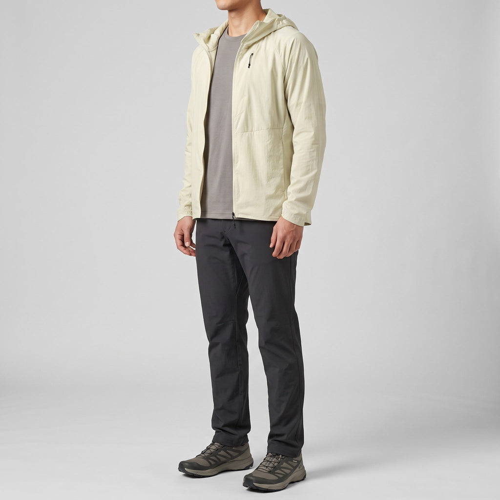 Men's Windbreaker - Lightweight Packable Hooded Jacket, UPF 50+