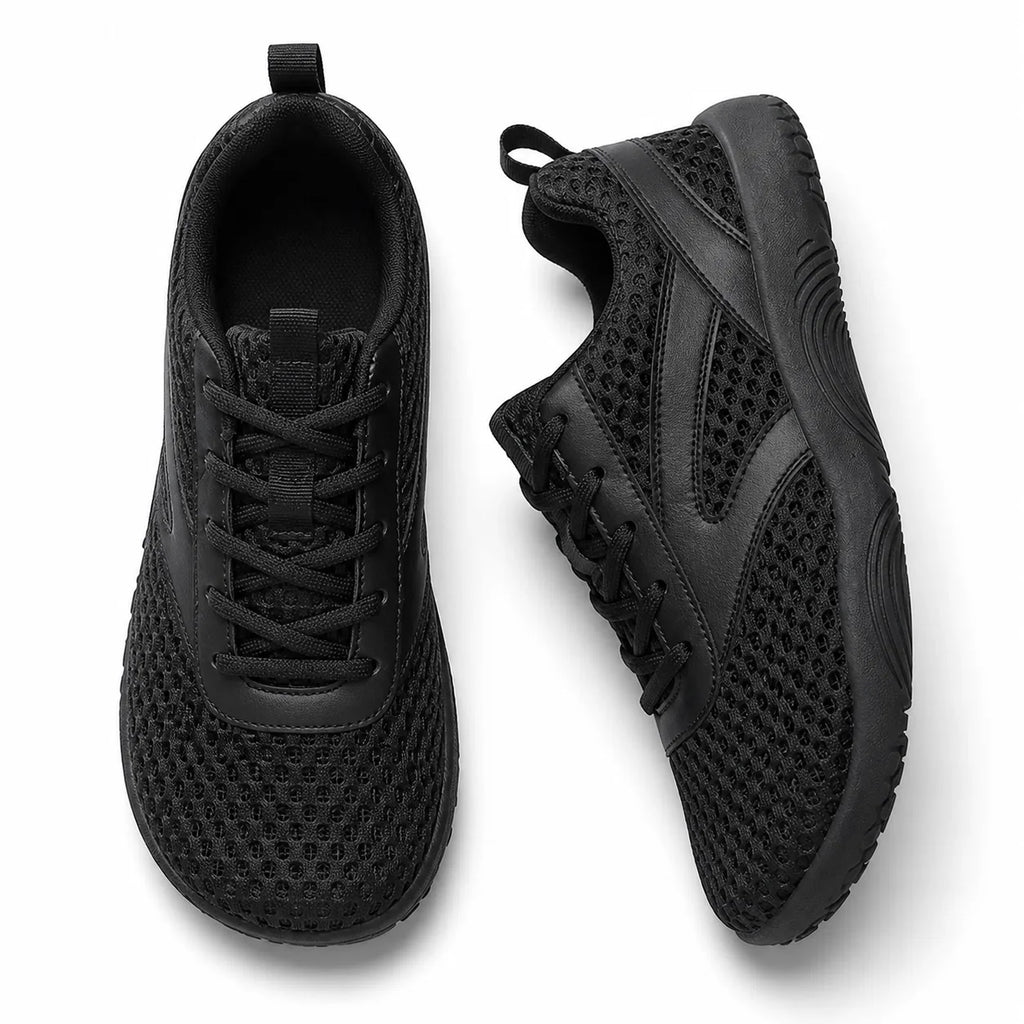 Wide Toe Box Barefoot Walking Trainers – Unisex Non-Slip Comfort Shoes
