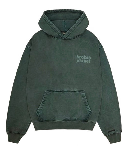 Broken Planet Basic Washed Emerald Hoodie