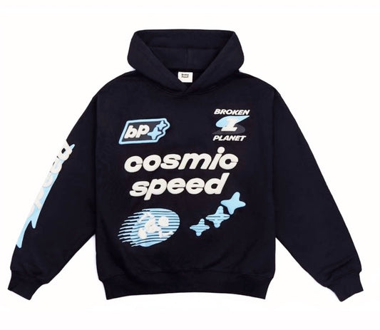 Broken Planet Cosmic Speed Hoodie Navy