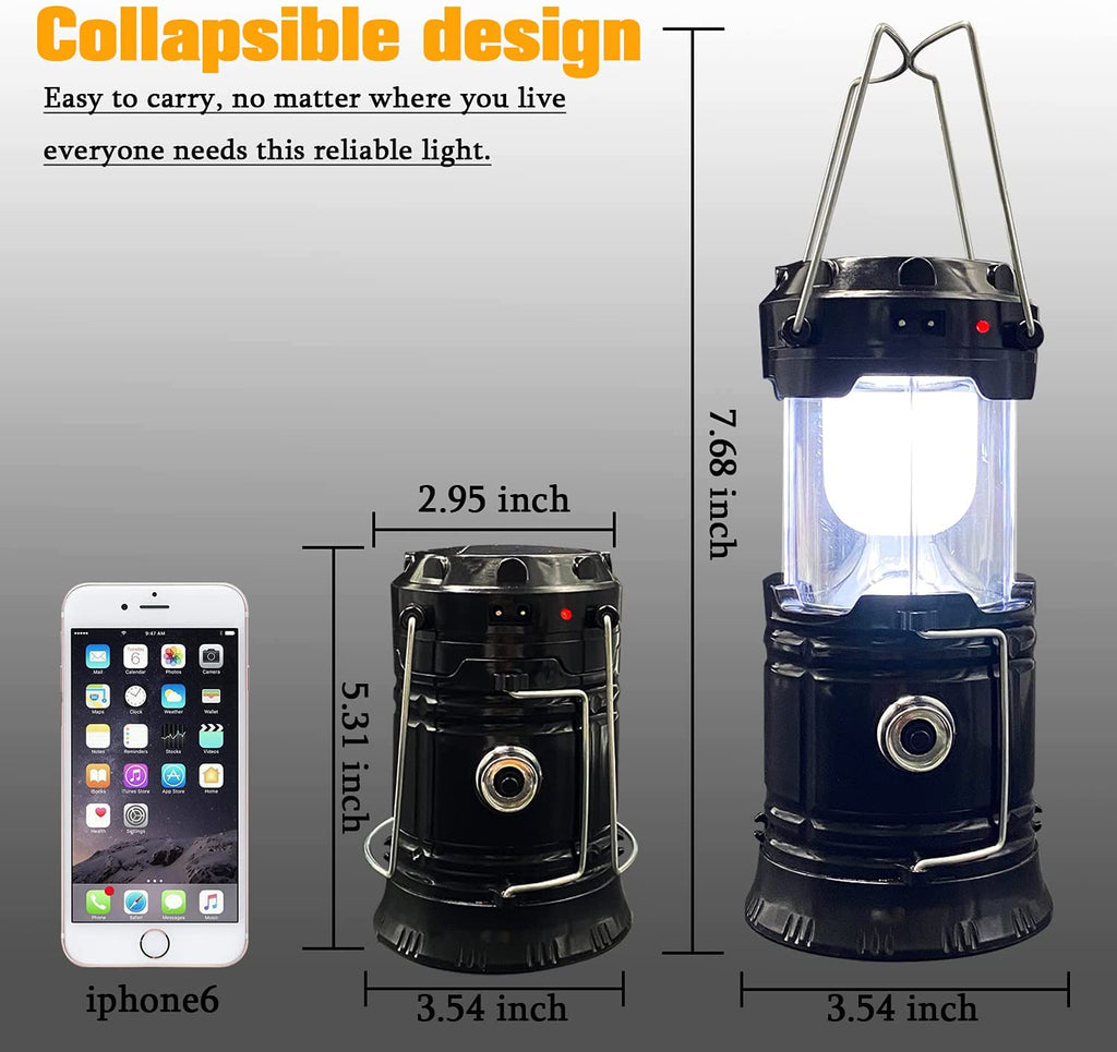 Camping Lantern - Rechargeable LED Lantern for Camping, Emergency, Hurricane and Survival Kits