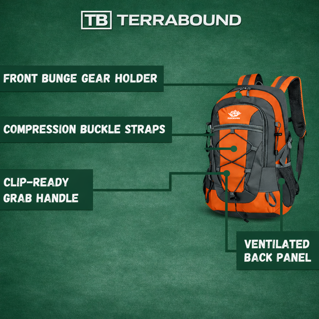 Lightweight 30L Hiking Backpack – Water-Resistant Daypack for Outdoor Use