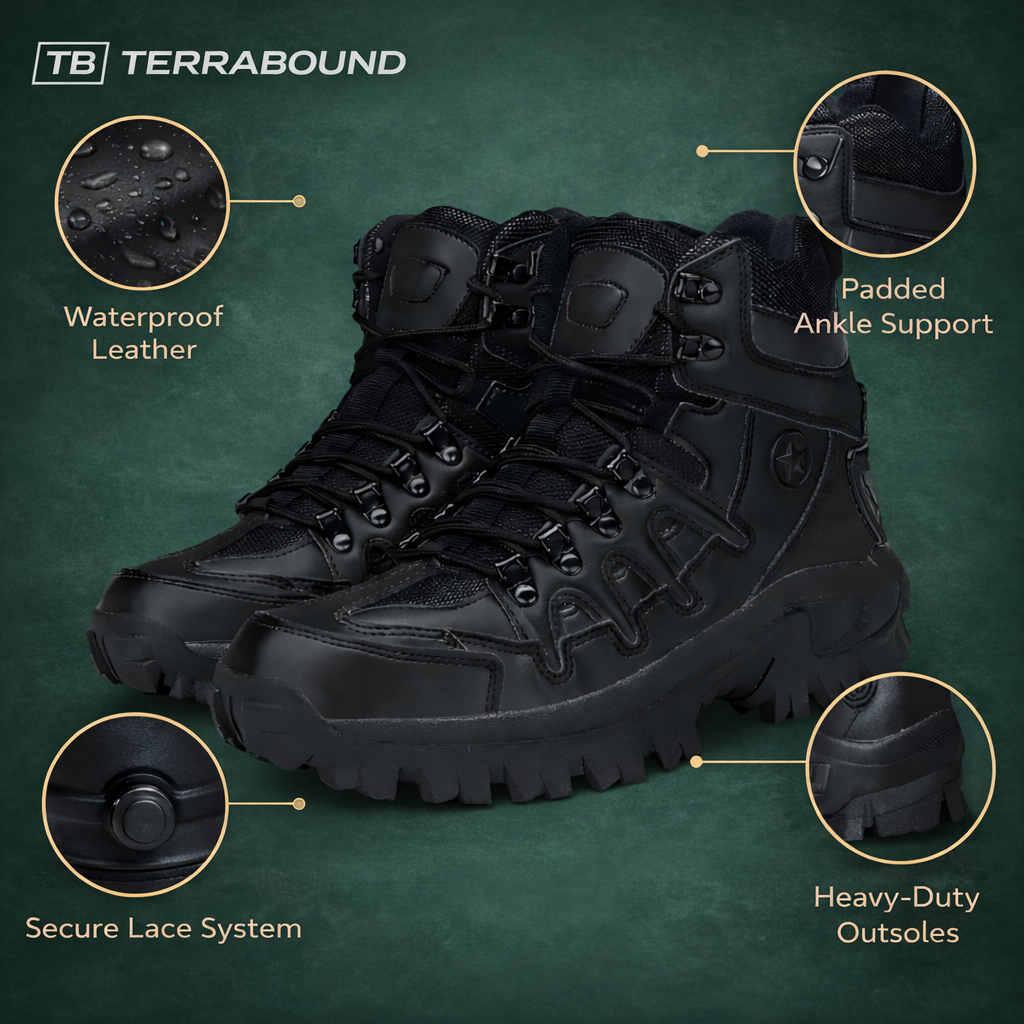 Lightweight Waterproof Outdoor Boots – Durable Grip for Trail & Field Use