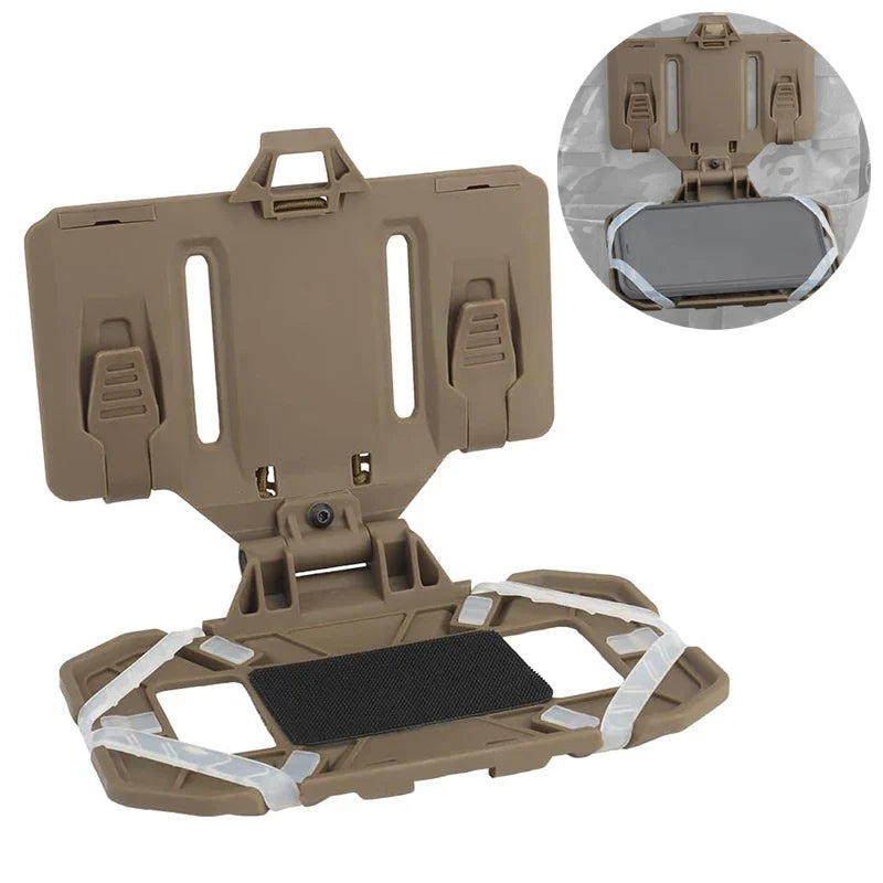 Chest Phone Mount for Tactical Vest - MOLLE Navigation Board Phone Holder