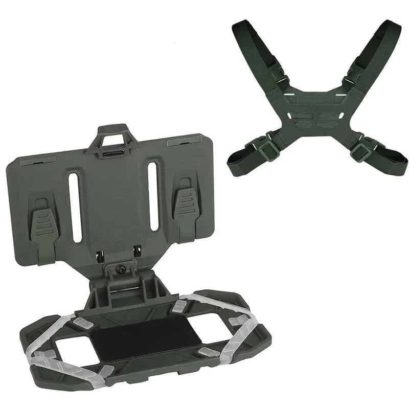 Chest Phone Mount for Tactical Vest - MOLLE Navigation Board Phone Holder