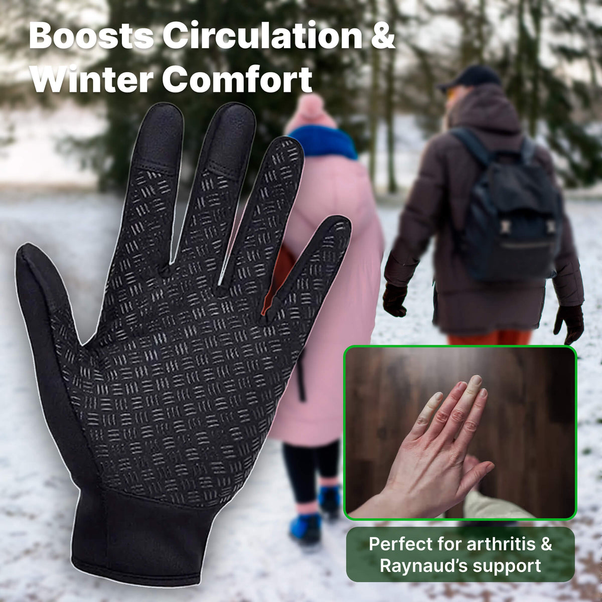 Heated Feeling Gloves Windproof Outdoor Thermal Wear