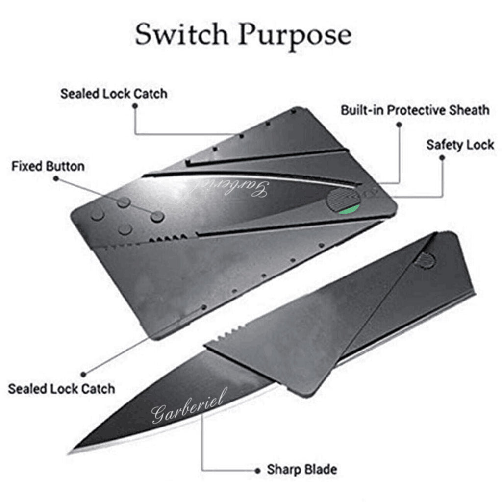 Multipurpose Folding Card - Credit Card Size Pocket Knife