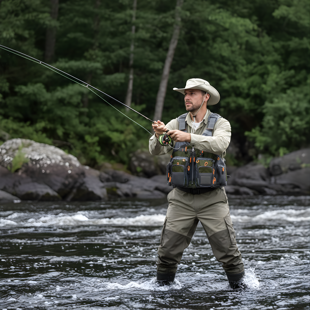 Men’s Multi-Pocket Outdoor Fishing Vest – Breathable Utility Design