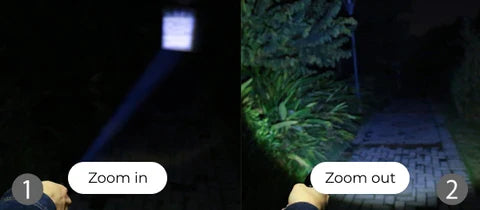 Tactical Flashlight- Super Bright LED with Rechargeable Battery