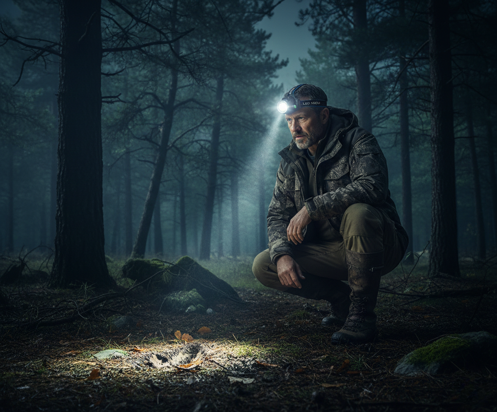 Rechargeable LED Headlamp - Waterproof Head Torch for Fishing, Hiking and Camping